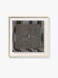 Ludwig Wilding, "Single PS 3c", 1971, Serigrafie auf Plexiglas und Karton in weiß gefasstem Holzrahmen