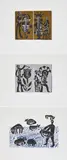 HAP Grieshaber, Die Arche, 1975, Mappe mit 6 Farbholzschnitten auf Büttenkarton und Künstlerbuch. In originaler Leinenkassette