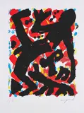 A. R. Penck, Dresden 1992 Blatt 2, 1992, Farbserigrafie auf Velin