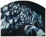 Gottfried Helnwein, Epiphany 2B (Die Anbetung der Hirten), 1997, Mischtechnik auf Leinwand