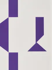 Daniel Buren, Ohne Titel, 1990, Farbserigrafie auf Velin, gefalzt