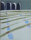 Sigrid Nienstedt, "Treppe III", 1988, Acryl auf Leinwand