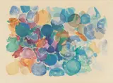 Ernst Wilhelm Nay, Farblitho 1961 (NOR), 1961, Farblithografie auf Velin