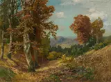 Heinrich Böhmer, Waldlandschaft, Öl auf Leinwand