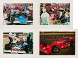 Ron Kleemann, Konvolut von 4 Serigrafien (Aus: Cartwheel Racing), 1977, Jeweils: Farbserigrafie auf Velin