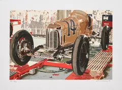 Ron Kleemann, No. 14 Roadster, 1980, Farbserigrafie auf Somerset (Wasserzeichen)