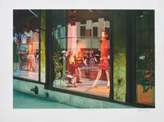 Tom Blackwell, Saks with Carriages, 2003, Offsetlithografie auf AQUARELLE ARCHES (Trockenstempel)