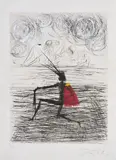 Chevalier à genou (Aus: Faust (La Nuit de Walpurgis)) by Salvador Dalí, 1968/69, Farbradierung auf Japan, sold Feb 2022