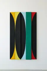 Alfonso Hüppi, Holzrelief, 2008, Acryl auf Holz
