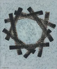 Jean Leppien, 9/64 XXXVIII, 1964, Öl auf Leinwand