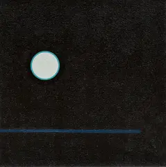 Jean Leppien, "5/73 XVI, 1973, Öl auf Leinwand