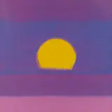 Sunset by Andy Warhol, 1972, Farbserigrafie auf leichtem Karton, sold Dec 2021