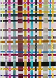 Beat Zoderer, "Flechten", 1997, Textilbänder, verwoben, auf Karton montiert