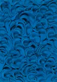 Leni Hoffmann, Ohne Titel, 1994, Blaues Knet-Relief, auf weiß grundierter Holzplatte, in Objektkasten