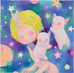 So Youn Lee, The Moon, 2020, acrylic on canvas