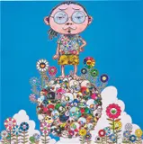 Me Among the Supernatural by Takashi Murakami, offset print on paper, sold Dec 2021