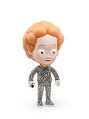 The Doodler by Sam Cox, painted cast resin, sold Dec 2021