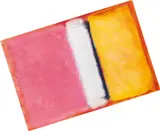 Madsaki, White Center II (Yellow, Pink and Lavender on Rose)