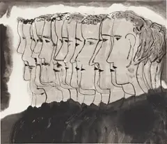 Firenze Lai, The Army, 2014, ink on xuan paper