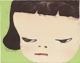 Yoshitomo Nara, Wheels Go Round, 1994, oil on canvas
