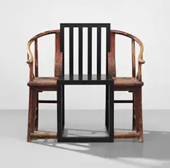 Shao Fan, 'King' chair, designed 1995, MDF with catalpa, Chinese elm