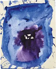 Untitled by Sam Francis, circa 1970, acrylic on paper, sold Jul 2020