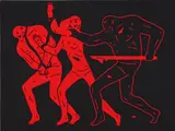 Cleon Peterson, CP006 The Converter, 2015, acrylic on canvas