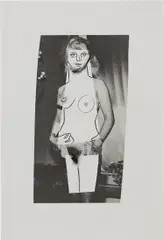 Untitled by Richard Prince, 2014, ink jet, charcoal and oil crayon on paper, offered Jul 2020