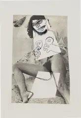 Untitled by Richard Prince, 2014, ink jet, charcoal and oil crayon on paper, offered Jul 2020