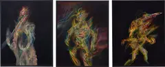 Ruben Pang, The Shredding Series, 2014, oil, alkyd, acrylic and retouching varnish on aluminium composite panel