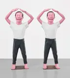 Yue Minjun, Two works: Contemporary Terracotta Warriors No.5