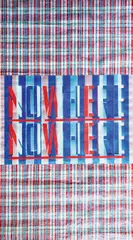 anothermountainman, redwhiteblue / nowhere, now here, 2020, redwhiteblue canvas