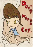 Don't wanna cry by Yoshitomo Nara, 2010, woodblock print, sold Jul 2020