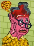 Peter Saul, Self Portrait with Haircut, 2003, lithograph