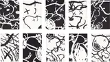 Kaws, MAN'S BEST FRIEND, 2016, complete set of 10 screenprints in black and white on Saunders Waterford High White paper