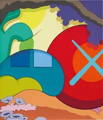 YOU SHOULD KNOW I KNOW by Kaws, 2015, screenprint, sold Jul 2020
