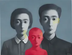 Zhang Xiaogang, Bloodline Series: Big Family No.3, 2005, oil on canvas