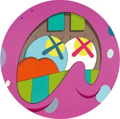 UNTITLED by Kaws, 2013, acrylic on canvas, sold Jul 2020