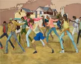 Salman Toor, Group Dance, 2012, oil on linen
