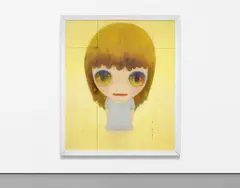 Yoshitomo Nara, Untitled, 2007, acrylic on wood, in artist’s frame