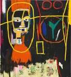 Jean-Michel Basquiat, Ancient Scientist, 1984, acrylic, oilstick, Xerox and paper collage on canvas