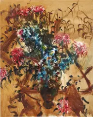 The Flower in a Vase by Zhou Chunya, 1993, oil on canvas, sold Dec 2020
