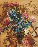 Zhou Chunya, The Flower in a Vase, 1993, oil on canvas