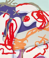 UNTITLED by Kaws, 2015, acrylic on canvas, sold Dec 2020