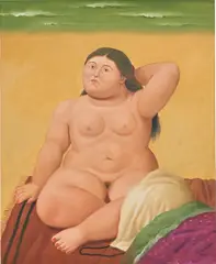 The Beach by Fernando Botero, 2003, oil on canvas, sold Dec 2020