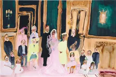 Genieve Figgis, Wedding Party, 2019, acrylic on canvas