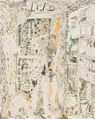 Chris Huen Sin Kan, Mui Mui, Balltsz and Haze, 2016, oil on canvas