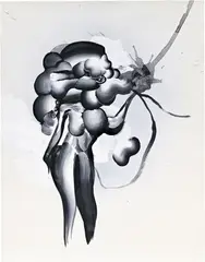 Misty Down by Tomoo Gokita, 2007, acrylic gouache on paper, sold Dec 2020