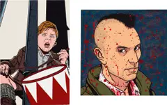 Chen Fei, Two works: (i) Mutant Series - Die Blechtrommel; (ii) Killers Series - Taxi Driver, 2010, acrylic on canvas