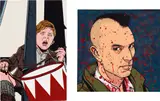 Chen Fei, Two works: (i) Mutant Series - Die Blechtrommel; (ii) Killers Series - Taxi Driver, 2010, acrylic on canvas
